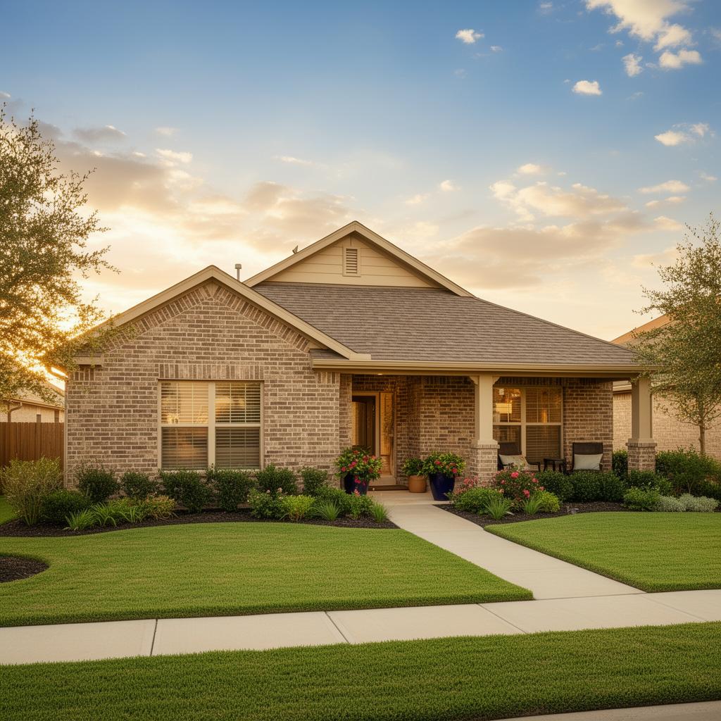 A finished Texas home